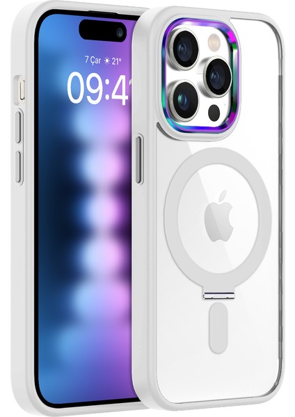 iPhone 15 Pro Max Bumpermag Kılıf White