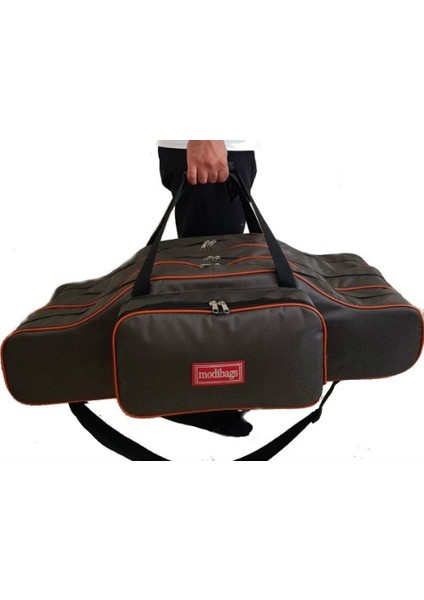 105CM 3 Gözlü Lüx Olta Çantası