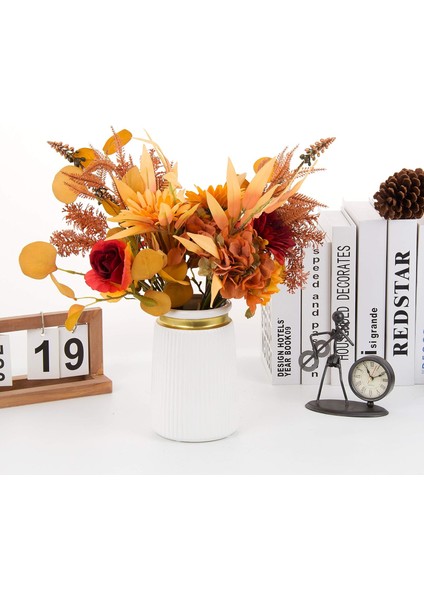 2 Paket Yapay Sonbahar Çiçek Buketi Sonbahar Düğün Buketi Düğün Sutyeni Için (Yurt Dışından) indirimleri