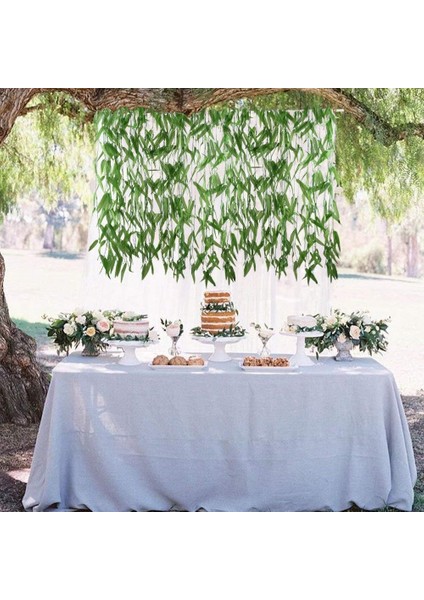 Esinti 50 Adet 6ft Yapay Söğüt Sarmaşık Yapay Bitki Vines Vine Garland (Yurt Dışından)