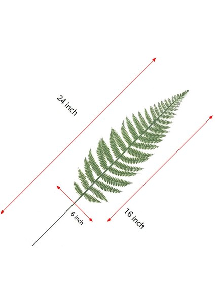 Esinti Isıtıcı 10 Adet Yapay Boston Fern Çalı Bitki Yapay Yapraklar Yeşil Bitki (Yurt Dışından)