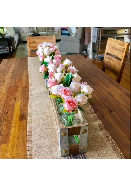2 Paket Şampanya Ve Pembe 24 Başlı Yapay Gül Buketi Ipek (Yurt Dışından)