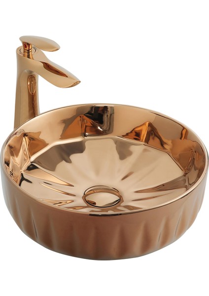 İzmir Rose Gold Lavabo