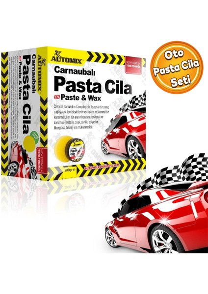 Automix Araba Araç Otomobil Oto Koruma Temizlik Parlatma Pasta Cila Seti 200GR MIX020 25250