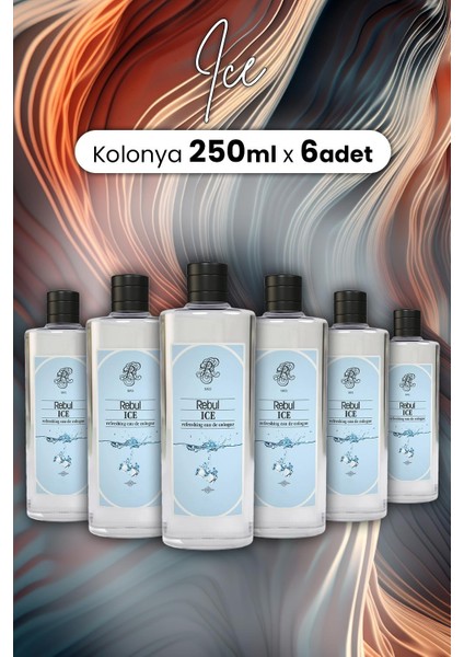 Ice Kolonya Cam Şişe 250 ml x 6 Adet