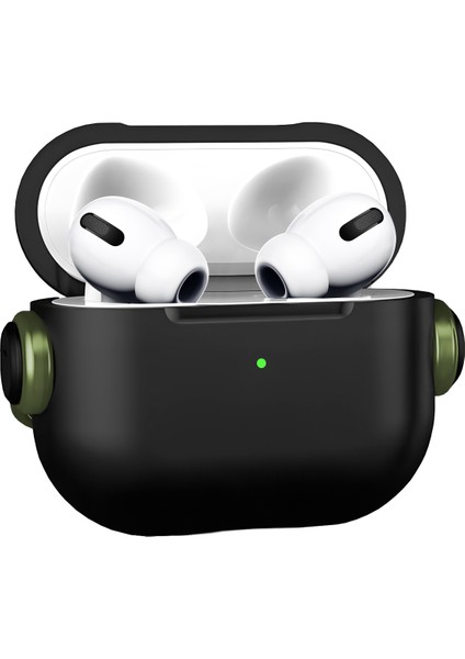 Buff Airpods Pro 2 Djpods Kılıf Black-Dark Green indirimleri