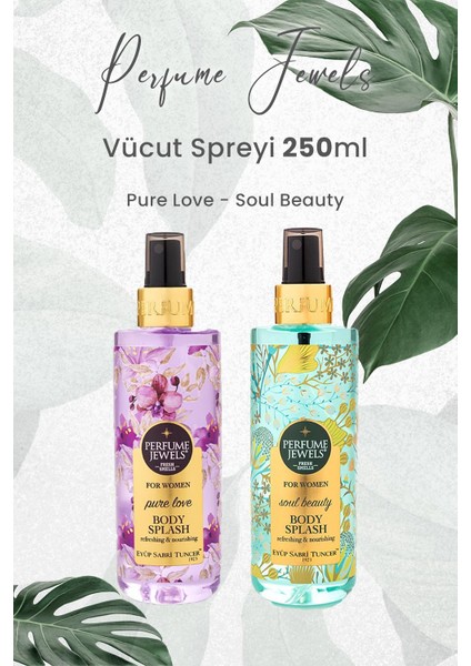 Pj Body Splash Pure Love 250 ml ve Soul Beauty 250 ml