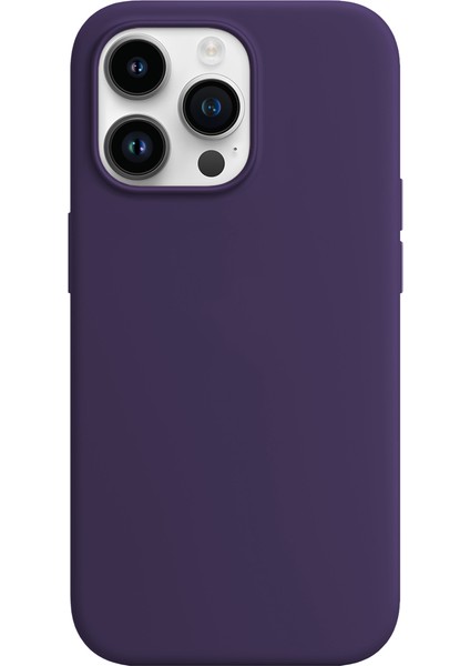 iPhone 15 Pro Rubber Fit Kılıf Purple