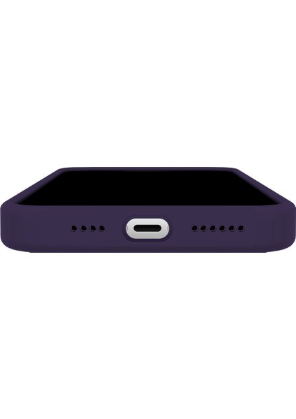 iPhone 15 Pro Rubber Fit Kılıf Purple