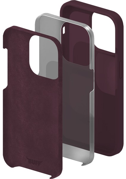 iPhone 15 Pro Max Rubber Fit Kılıf Wine Red