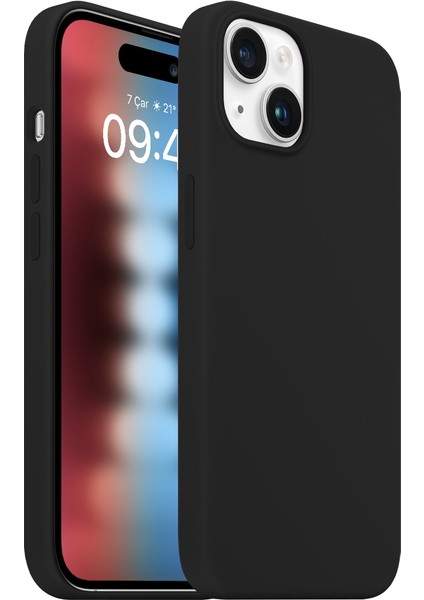 Buff iPhone 15 Rubber Fit Kılıf Black