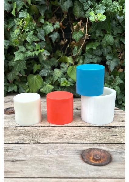 Silindir 3D Mum Kalıbı 8x8x8 ( Silikon ) 1 Adet