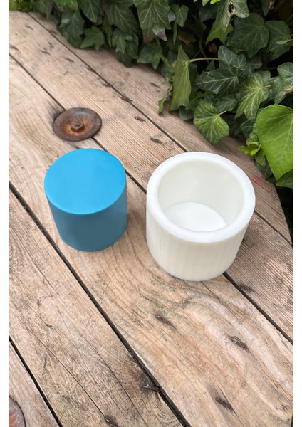Silindir 3D Mum Kalıbı 8x8x8 ( Silikon ) 1 Adet