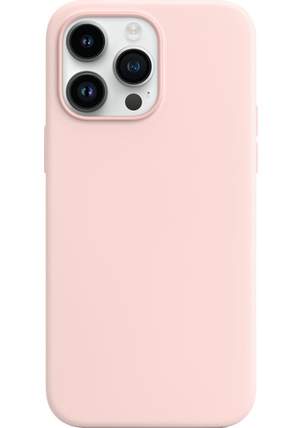 iPhone 15 Pro Rubber Fit Kılıf Pink