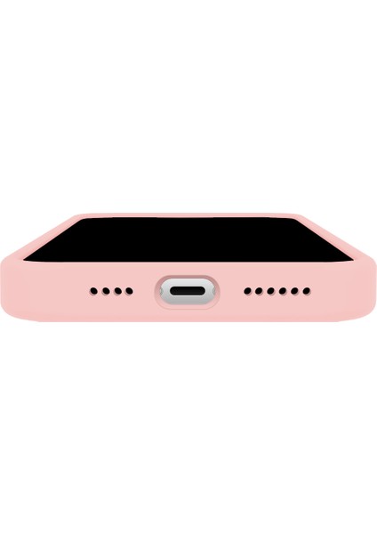 iPhone 15 Pro Rubber Fit Kılıf Pink