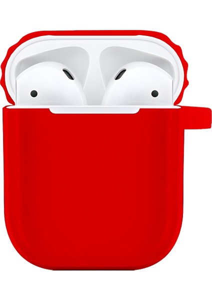 Buff Airpods 2 Rubber Silikon Kılıf Red