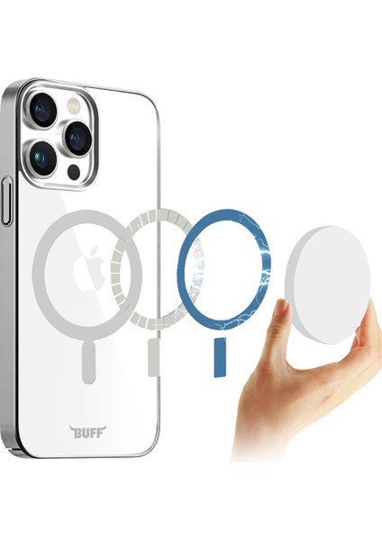 Buff iPhone 15 Pro Max Magsafe Slim Fit Kılıf Silver fırsatları