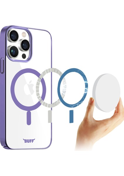Buff iPhone 15 Pro Magsafe Slim Fit Kılıf Purple