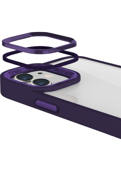 iPhone 11 New Air Bumper Kılıf Purple