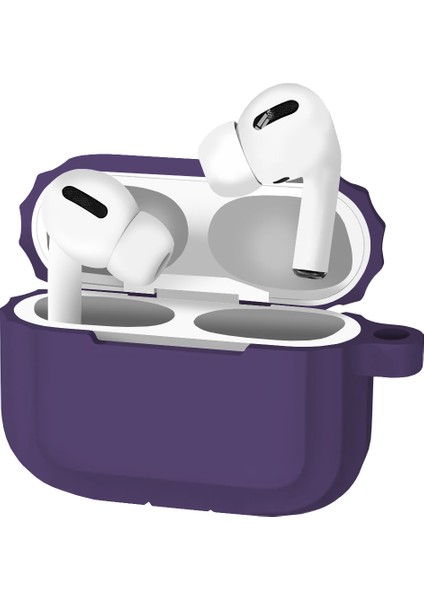 Buff Airpods Pro Rubber Silicone Case Purple modelleri