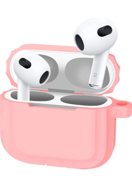Buff Airpods 3 Rubber Silikon Kılıf Pink modelleri