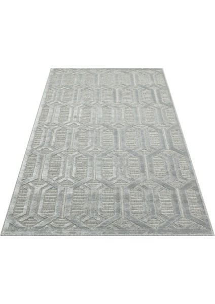 Zenıth Znt 07 Grey Yumuşak Dokulu Natural Yün ve Viskon Ile Üretilen Şık Modern Makine Dokuması Halı