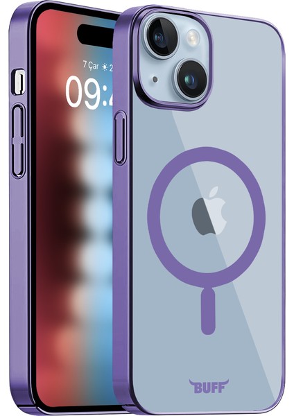 Buff iPhone 15 Magsafe Slim Fit Kılıf Purple