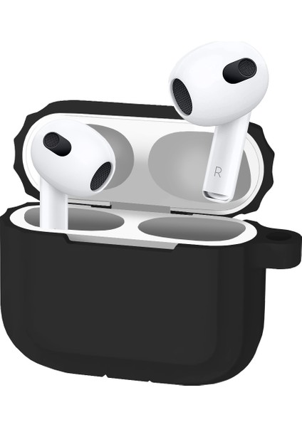Buff Airpods 3 Rubber Silikon Kılıf Black modelleri