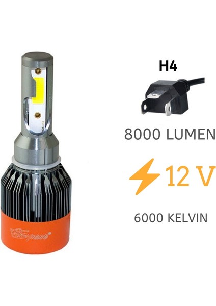 Led Far Ampulü Beyaz 28W 12V 3200LM H4 / LAAM91 fiyatları