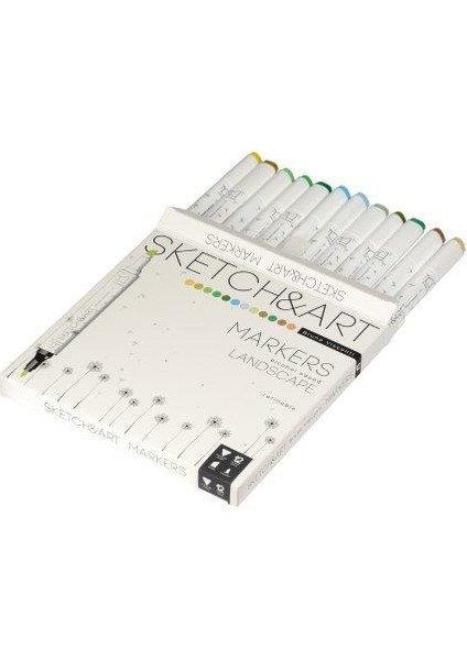 "sketch & Art" Çift Taraflı Marker Kalem 12 Renk-Orman fiyatları