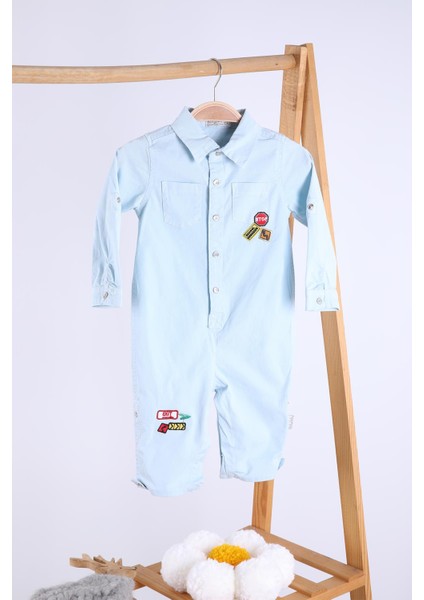 Babyhola Kot Kumaş Kız Erkek Bebek Tulum 12304