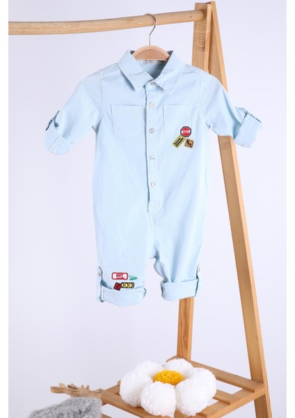 Babyhola Kot Kumaş Kız Erkek Bebek Tulum 12304