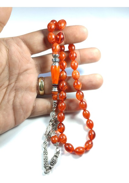 Alman Gümüş Püskül Kombinli Gümüş Nakkaş Imame Sıkma Kehribar No 3060 fırsatları