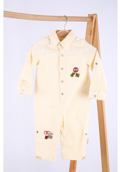 Babyhola Kot Kumaş Kız Erkek Bebek Tulum 12304