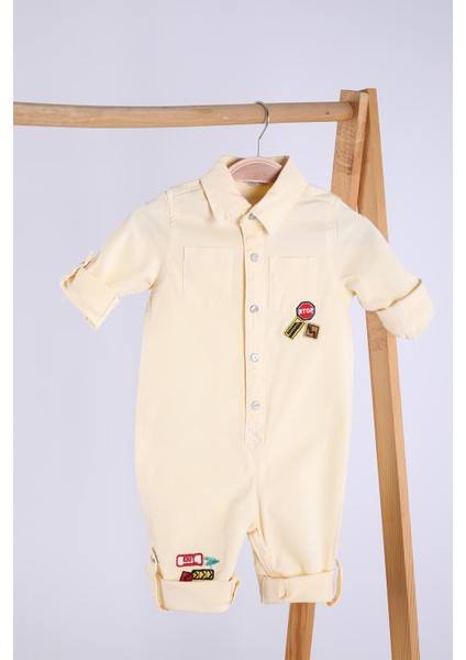 Babyhola Kot Kumaş Kız Erkek Bebek Tulum 12304