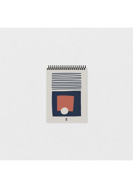 Soyut Tasarım El Yapımı Not Defteri A 10X15 cm