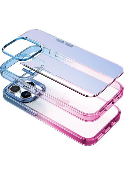 Buff iPhone 15 Pro Max Air Bumper Rainbow Kılıf Pink Blue fiyatları