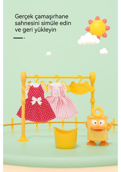 Çamaşır Makinesi Oyuncakları Çocuk Simülasyonu Çamaşır Oyuncak Seti Gerçek Çamaşır Oyuncakları (Yurt Dışından)