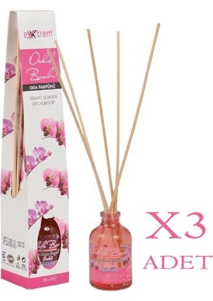 Bambu Çubuklu Orkide 50 ml x 3 Adet