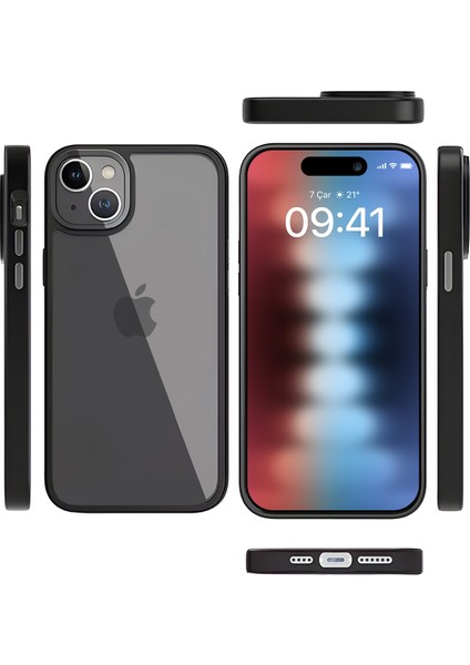 Buff iPhone 15 New Air Bumper Kılıf Black