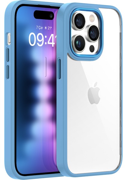 iPhone 15 Pro Max New Air Bumper Kılıf Sierra Blue