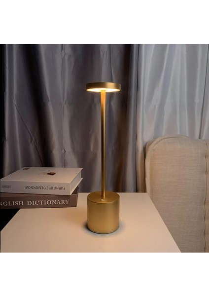 Cata Gold Masa Lambası 3 Renk Dokunmatik Dimmerli Sarjlı CT-8431