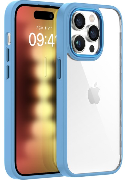 iPhone 15 Pro New Air Bumper Kılıf Sierra Blue