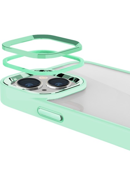 iPhone 15 Plus New Air Bumper Kılıf Light Green