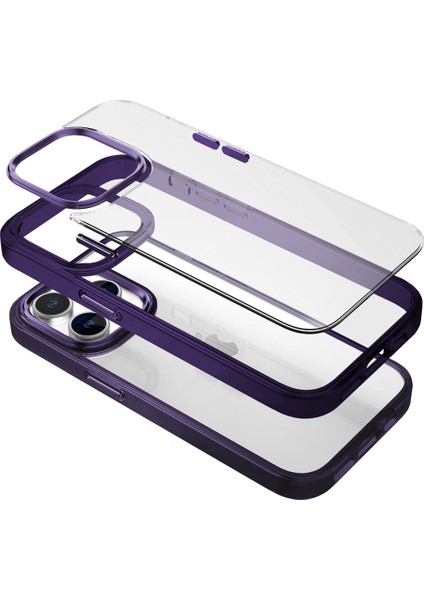 iPhone 15 Pro New Air Bumper Kılıf Purple