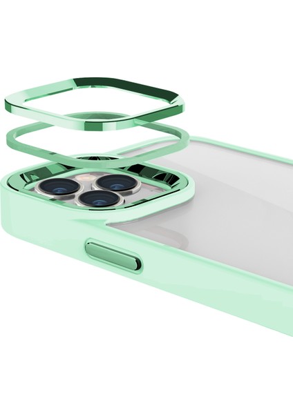 Buff iPhone 15 Pro New Air Bumper Kılıf Light Green