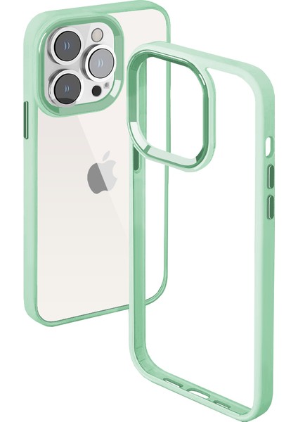 Buff iPhone 15 Pro New Air Bumper Kılıf Light Green