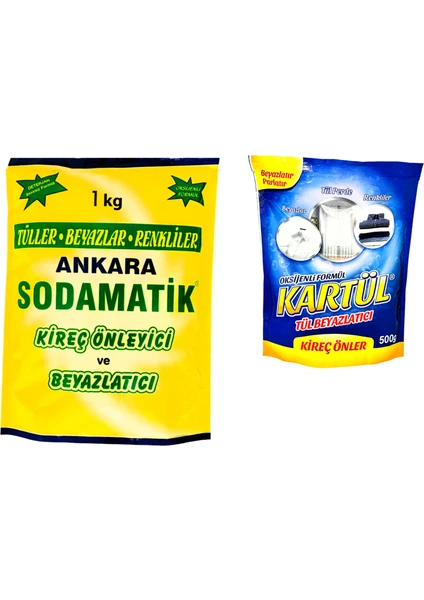 Ankara Sodamatik 1 Kg * 1 Adet + Kartül Tül Beyazlatıcı 500 Gr * 1 Adet