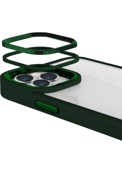 Buff iPhone 15 Pro Max New Air Bumper Kılıf Green