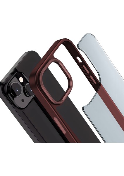 Buff iPhone 15 Plus New Air Bumper Kılıf Plum
